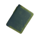 leather wallet for men green