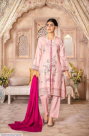 Fizza Noor 3 Pcs Women Unstitched Dhanak Embroidered Suit