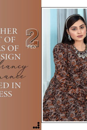 2 Pcs Women Unstitched khaddar Printed Suit By Fizza Noor