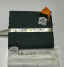 Men's Dark green Unstitched Plain suit wash and wear