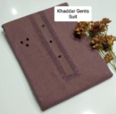 Men's Unstitched Khaddar Embroidered purple
